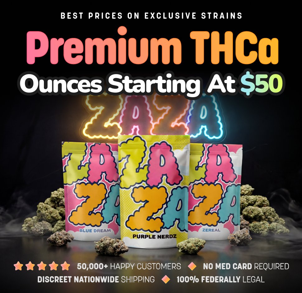Premium THCa ounces starting at $50 — best prices on exclusive strains