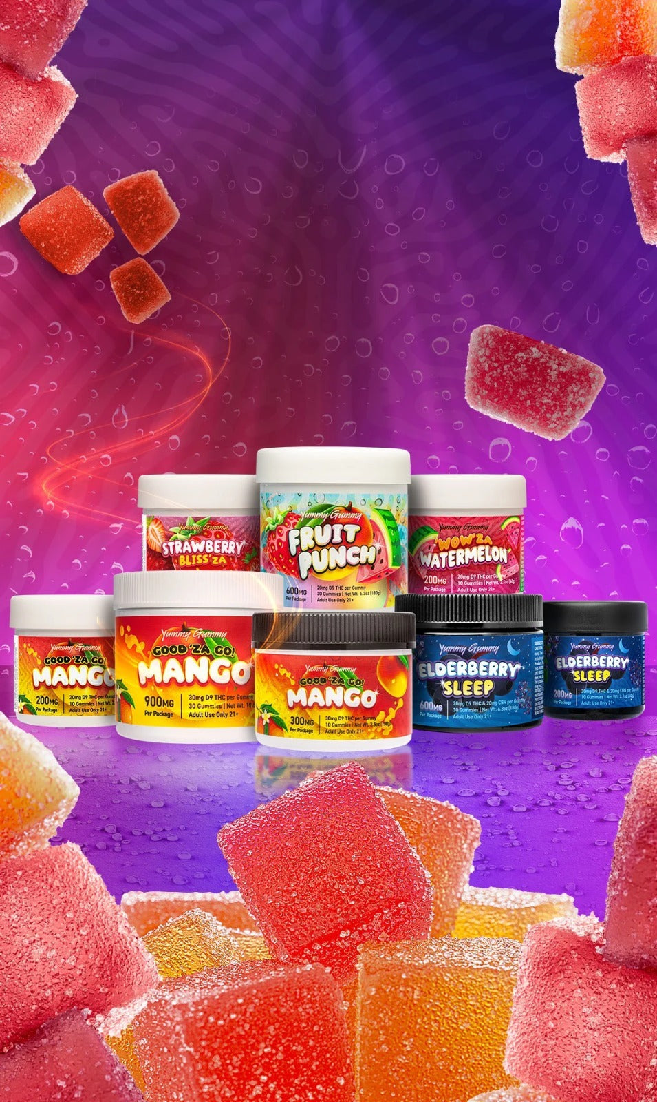 Yummy Gummy product lineup